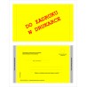 Zwrotne potwierdzenie odbioru pocztowe (żółte) do EZD